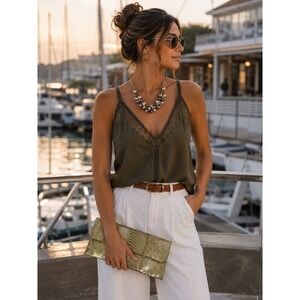 Jessica McClintock Gold Snake Embossed Metallic Clutch‎ Evening Bag